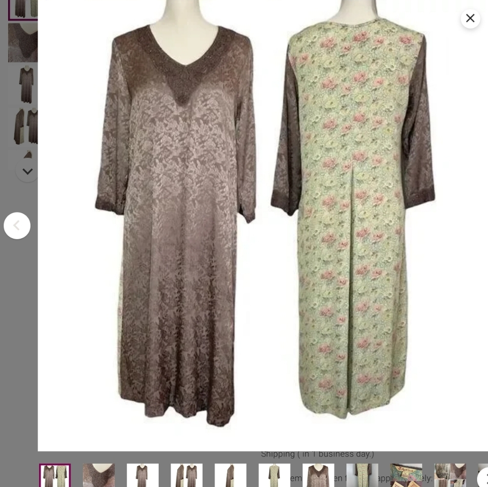 April Cornell Embroidered Botanical Midi Dress Sz.S NWT